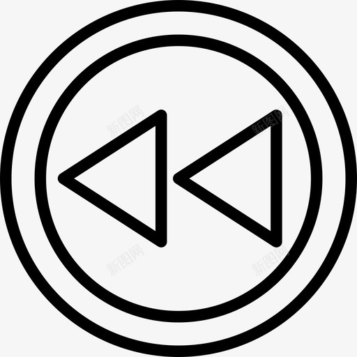 按钮音乐播放器图标3线性svg_新图网 https://ixintu.com 按钮 线性 音乐播放器图标3