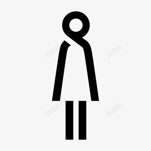 女人女孩人类图标svg_新图网 https://ixintu.com 人 人类 女人 女孩