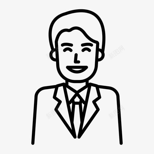 男人笑生意人快乐男人图标svg_新图网 https://ixintu.com 工人 快乐男人 生意人 男人微笑 男人笑