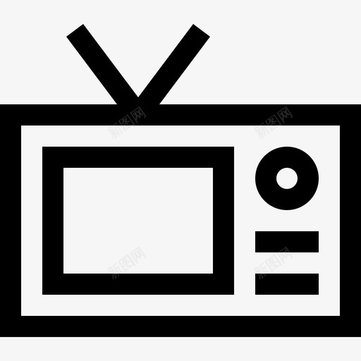 电视访谈3直系图标svg_新图网 https://ixintu.com 电视 直系 访谈3