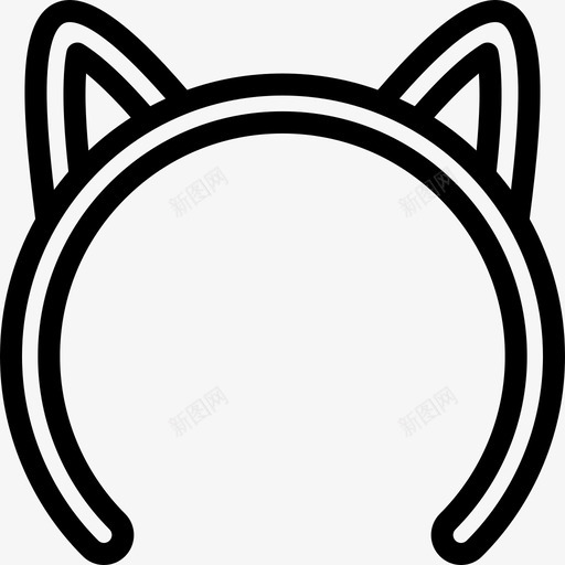 头带服装派对11直系图标svg_新图网 https://ixintu.com 头带 服装派对11 直系