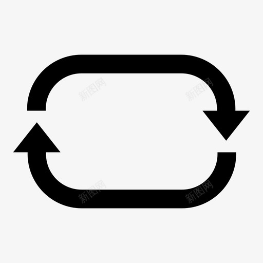 箭头圆形箭头矩形图标svg_新图网 https://ixintu.com 刷新 同步 圆形箭头 矩形 箭头
