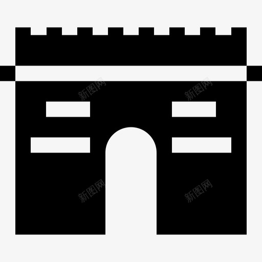凯旋门纪念碑16座填充物图标svg_新图网 https://ixintu.com 凯旋门 填充物 纪念碑16座