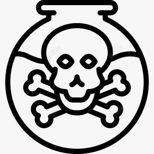 化学武器战争5直线图标svg_新图网 https://ixintu.com 化学武器 战争5 直线