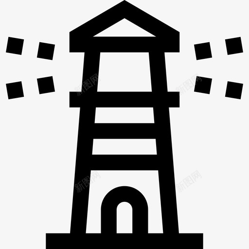 灯塔建筑物和房地产直线型图标svg_新图网 https://ixintu.com 建筑物和房地产 灯塔 直线型