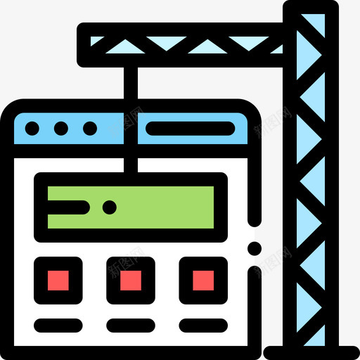 浏览器web开发19线性颜色图标svg_新图网 https://ixintu.com web开发19 浏览器 线性颜色