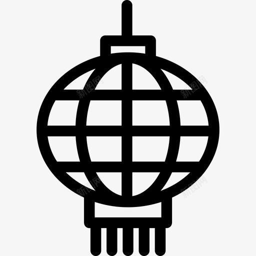 灯笼庆典7直线图标svg_新图网 https://ixintu.com 庆典7 灯笼 直线