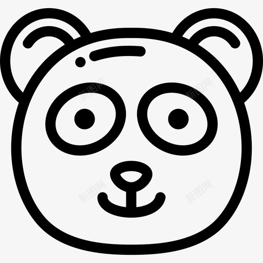 熊猫野生动物15只直系图标svg_新图网 https://ixintu.com 熊猫 直系 野生动物15只