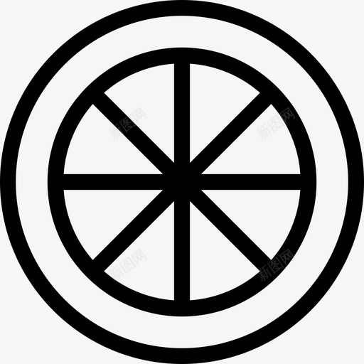 橙色水果11线形图标svg_新图网 https://ixintu.com 橙色 水果11 线形