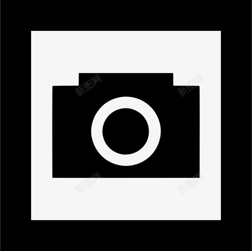 照相机照片正方形图标svg_新图网 https://ixintu.com 正方形 照片 照相机