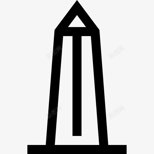 美国华盛顿纪念碑2直线图标svg_新图网 https://ixintu.com 直线 美国华盛顿纪念碑2