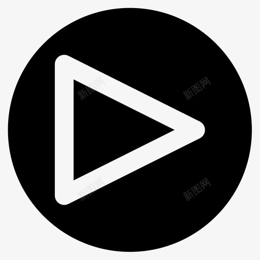 播放按钮娱乐旋律图标svg_新图网 https://ixintu.com 声音 娱乐 播放按钮 旋律 音乐
