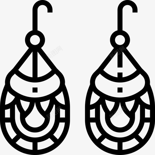 Dreamcatcher波西米亚风格10直线型图标svg_新图网 https://ixintu.com Dreamcatcher 波西米亚风格10 直线型