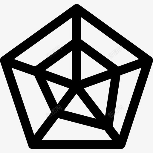六边形信息图元素6线性图标svg_新图网 https://ixintu.com 信息图元素6 六边形 线性