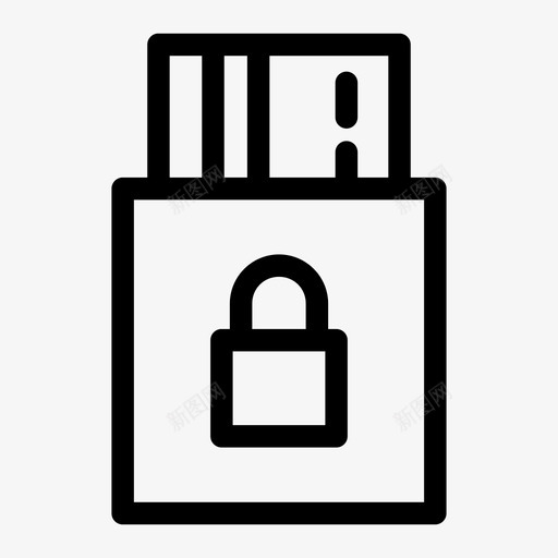 安全卡atm卡安全卡锁定图标svg_新图网 https://ixintu.com atm卡安全 其他 卡保护 卡锁定 安全卡