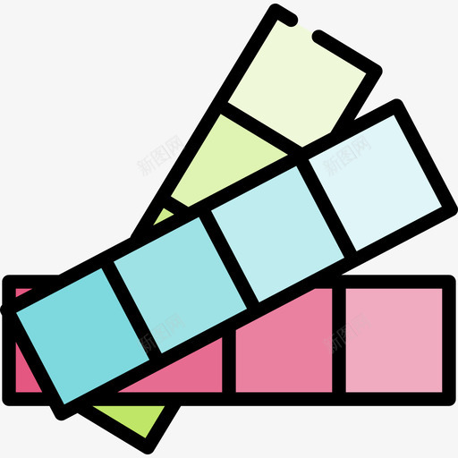 Pantone编辑线性颜色图标svg_新图网 https://ixintu.com Pantone 线性颜色 编辑设计