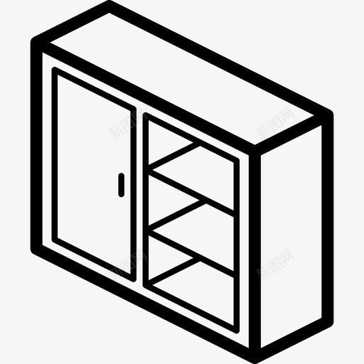 壁橱家具40线性图标svg_新图网 https://ixintu.com 壁橱 家具40 线性