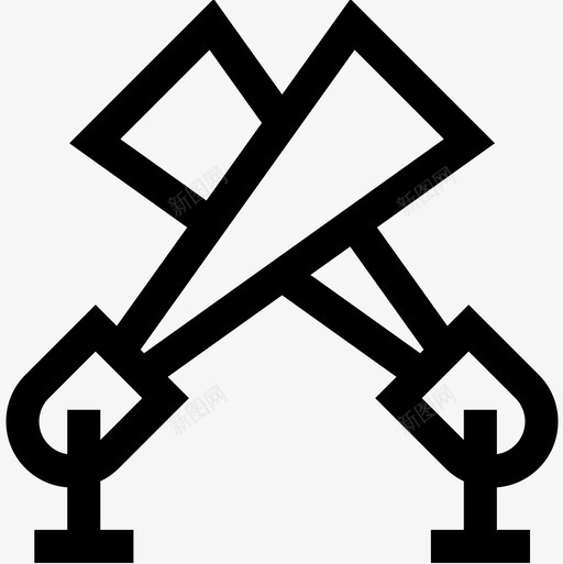 射灯游行2直线图标svg_新图网 https://ixintu.com 射灯 游行2 直线
