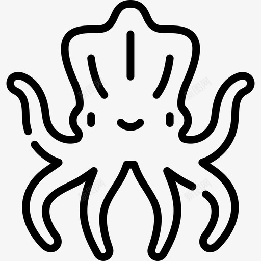 海怪海盗30线性图标svg_新图网 https://ixintu.com 海怪 海盗30 线性