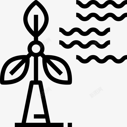 Eolic能源环境10线性图标svg_新图网 https://ixintu.com Eolic能源 环境10 线性