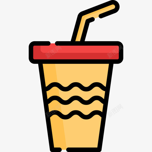 软饮料水上乐园7线性颜色图标svg_新图网 https://ixintu.com 水上乐园7 线性颜色 软饮料