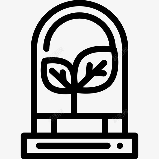 植物温室5线性图标svg_新图网 https://ixintu.com 植物 温室5 线性