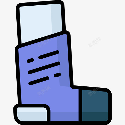 吸入器药物8线性颜色图标svg_新图网 https://ixintu.com 吸入器 线性颜色 药物8