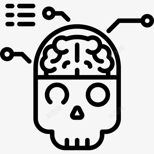 大脑科学31线性图标svg_新图网 https://ixintu.com 大脑 科学31 线性