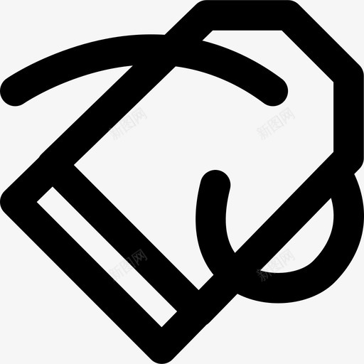 标签基本款12直线型图标svg_新图网 https://ixintu.com 基本款12 标签 直线型