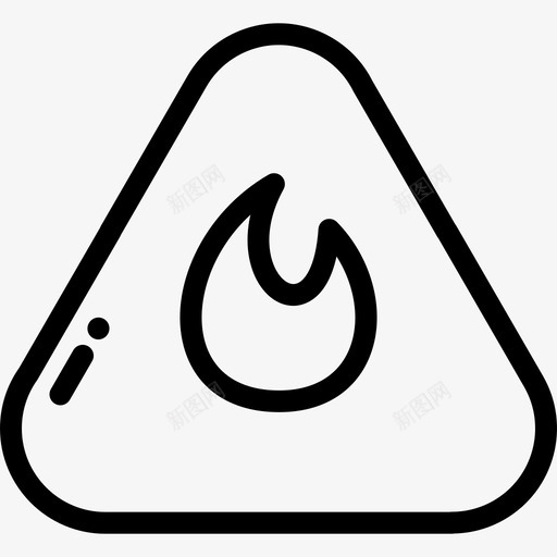火灾紧急情况2线性图标svg_新图网 https://ixintu.com 火灾 紧急情况2 线性