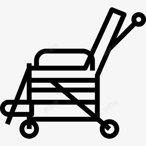 轮椅救援5直线型图标svg_新图网 https://ixintu.com 救援5 直线型 轮椅