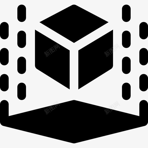 立方体3d打印10填充图标svg_新图网 https://ixintu.com 3d打印10 填充 立方体
