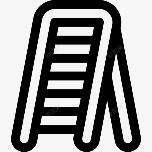 梯架工具箱直线图标svg_新图网 https://ixintu.com 工具箱 梯架 直线