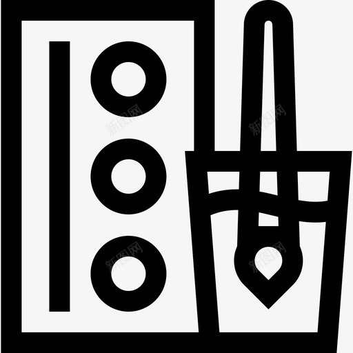 水彩画艺术与7线性图标svg_新图网 https://ixintu.com 水彩画 线性 艺术与设计7