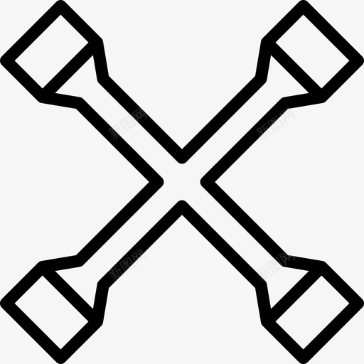 吊耳汽车服务13直线图标svg_新图网 https://ixintu.com 吊耳 汽车服务13 直线
