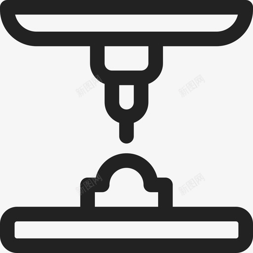3d打印机工业过程11线性图标svg_新图网 https://ixintu.com 3d打印机 工业过程11 线性