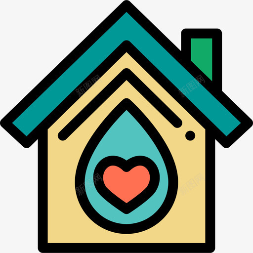 住宅温室4线性颜色图标svg_新图网 https://ixintu.com 住宅 温室4 线性颜色