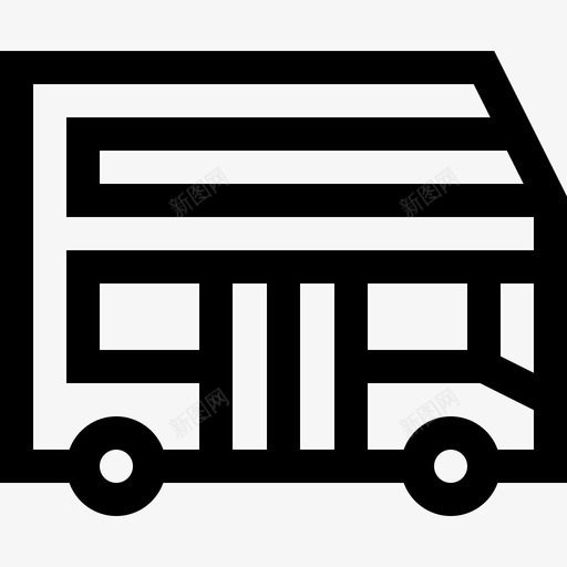公共汽车高速公路服务3直线图标svg_新图网 https://ixintu.com 公共汽车 直线 高速公路服务3