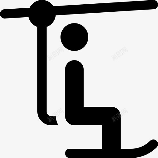 升降椅极限运动13填充图标svg_新图网 https://ixintu.com 升降椅 填充 极限运动13