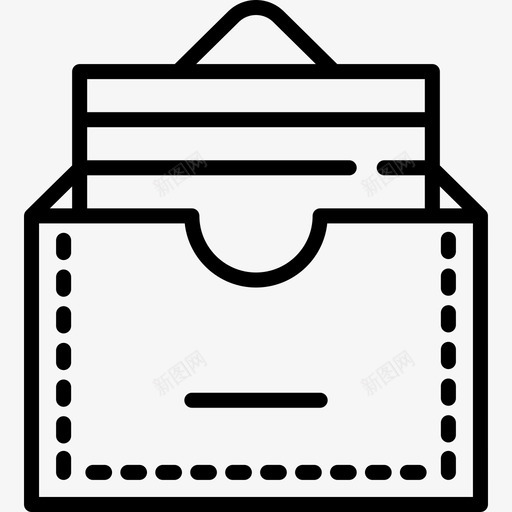 名片文具23直线型图标svg_新图网 https://ixintu.com 名片 文具23 直线型