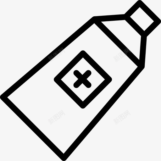 药膏医生商店3线性图标svg_新图网 https://ixintu.com 医生商店3 线性 药膏