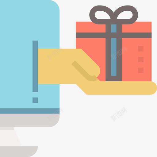 网店未来购物2平图标svg_新图网 https://ixintu.com 平 未来购物2 网店