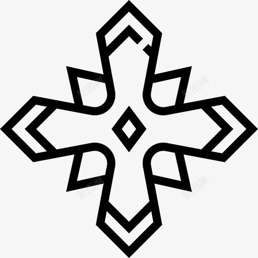 Shuriken忍者2直系图标svg_新图网 https://ixintu.com Shuriken 忍者2 直系