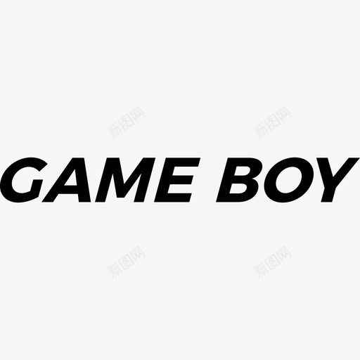 GameBoy视频游戏徽标6填充图标svg_新图网 https://ixintu.com GameBoy 填充 视频游戏徽标6