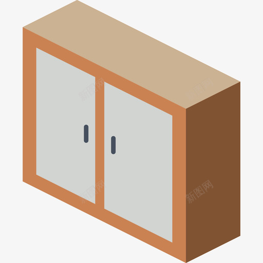 橱柜家具39扁平图标svg_新图网 https://ixintu.com 家具39 扁平 橱柜