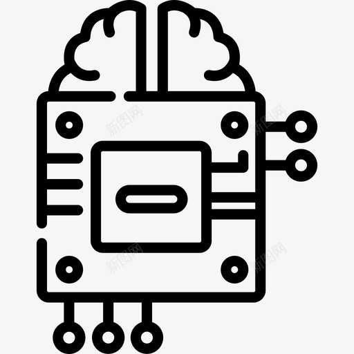 人工智能创造性过程38线性图标svg_新图网 https://ixintu.com 人工智能 创造性过程38 线性