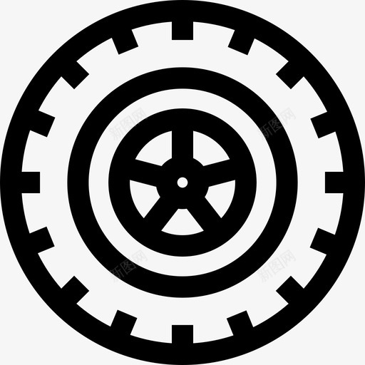 轮胎运输79线性图标svg_新图网 https://ixintu.com 线性 轮胎 运输79