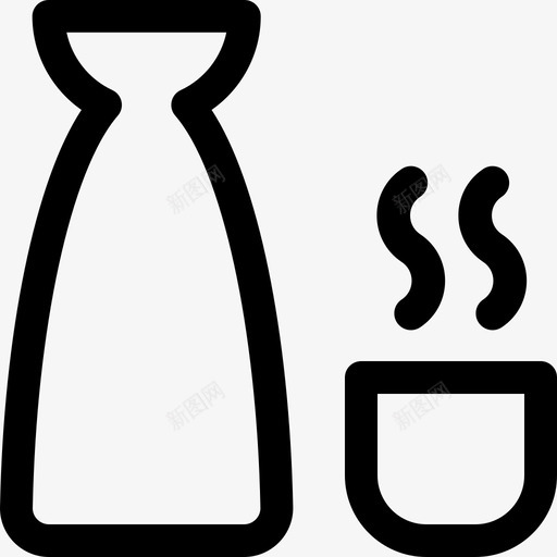 清酒亚洲美食餐厅5直系图标svg_新图网 https://ixintu.com 亚洲美食餐厅5 清酒 直系