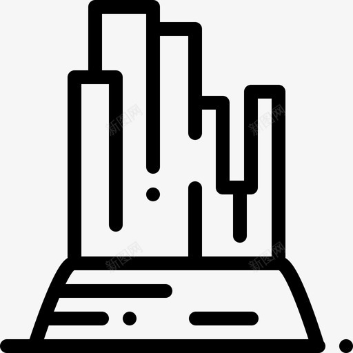 石头沙漠15线性图标svg_新图网 https://ixintu.com 沙漠15 石头 线性