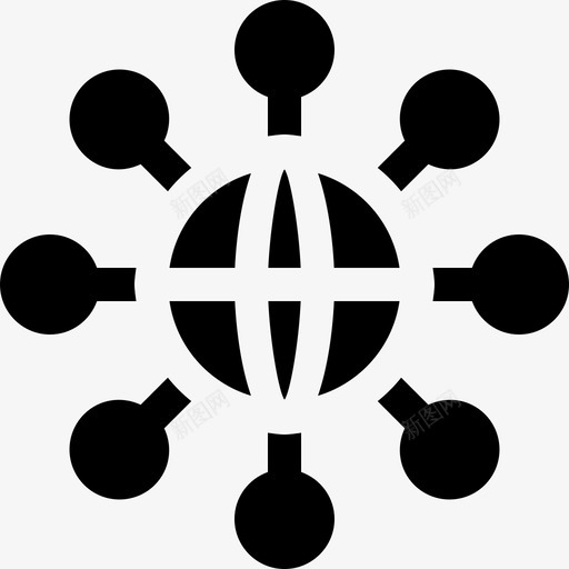 连接互联网技术3已填充图标svg_新图网 https://ixintu.com 互联网技术3 已填充 连接